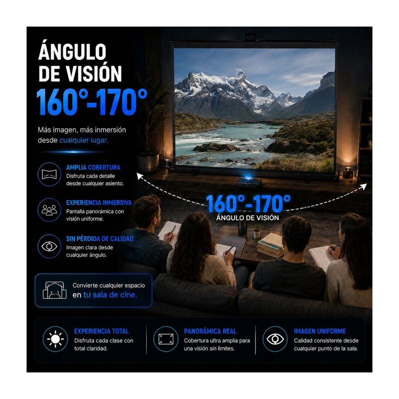Pantalla Proyector Pull Up Ultracontraste 60' M... image number null