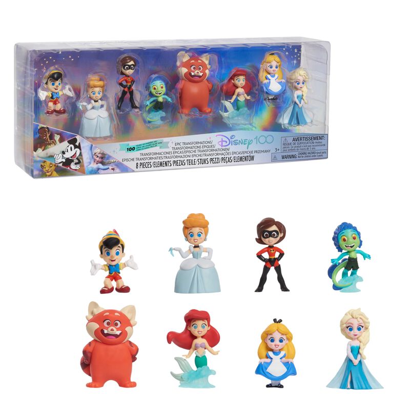 Set De Figuras Just Play Disney 100 A&ntilde;os De Tra... image number null