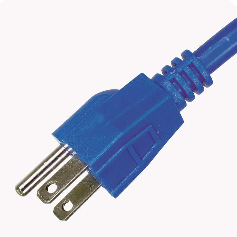 Extensi&oacute;n Uso Rudo Aterriz. Azul, Clavija Recta... image number null