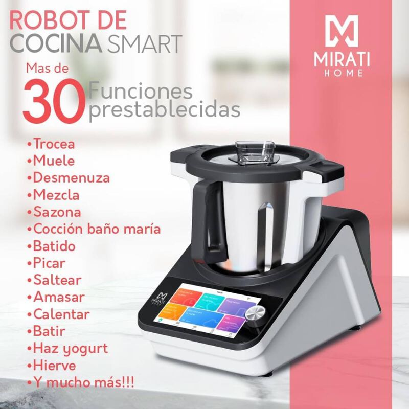 Robot de Cocina Mirati con Pantalla Touch y Con... image number null