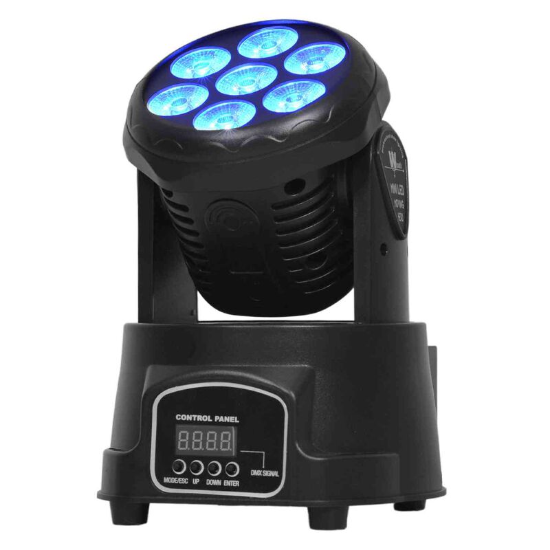 Luces Cabeza M&oacute;vil Wash Rob&oacute;tica 7 Luces Led Rg... image number null
