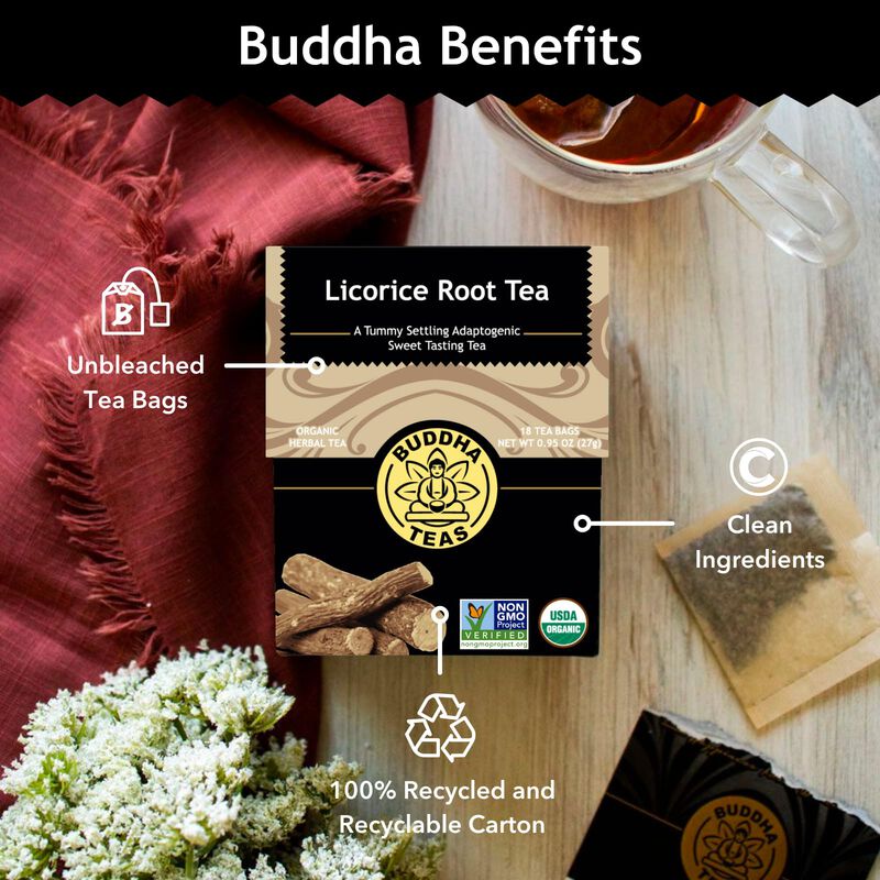 T&eacute; Buddha Teas De Ra&iacute;z De Regaliz 18 Bolsas Sin... image number null
