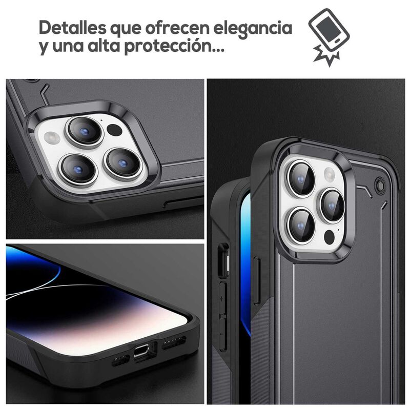 Funda Tekku Tough Cover Para Iphone 15 Pro Negr... image number null