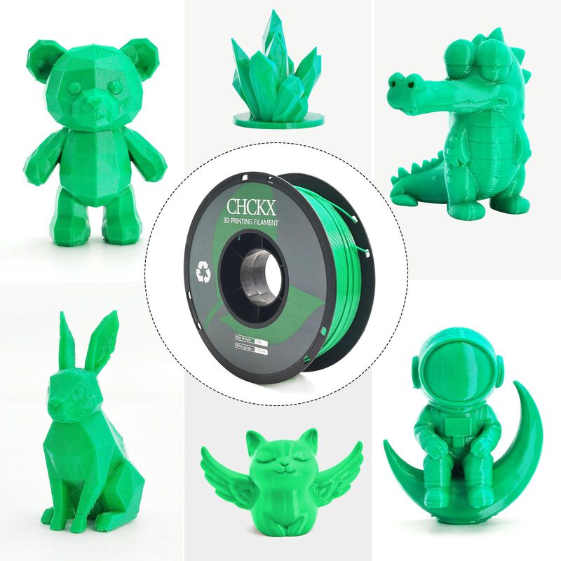 Filamento 3d Chckx Petg 1,75 mm 1 kg Verde image number null