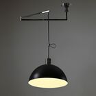 Lampara Candil Movible de 1 Luz Ajustable Negro