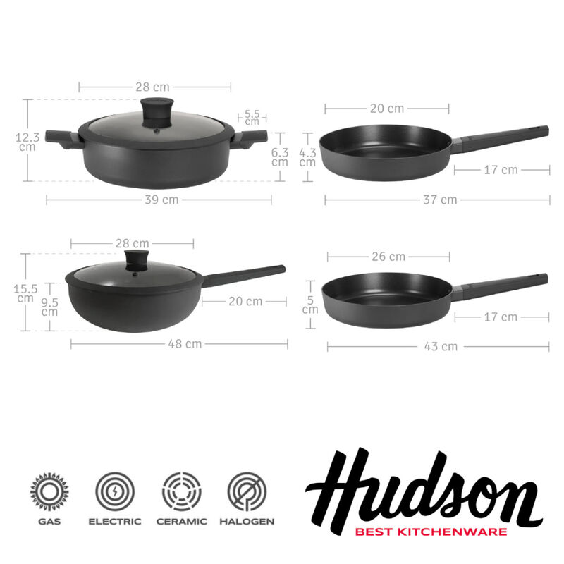 Bater&iacute;a HUDSON Mega Set Ollas Cuchillos Utensil... image number null