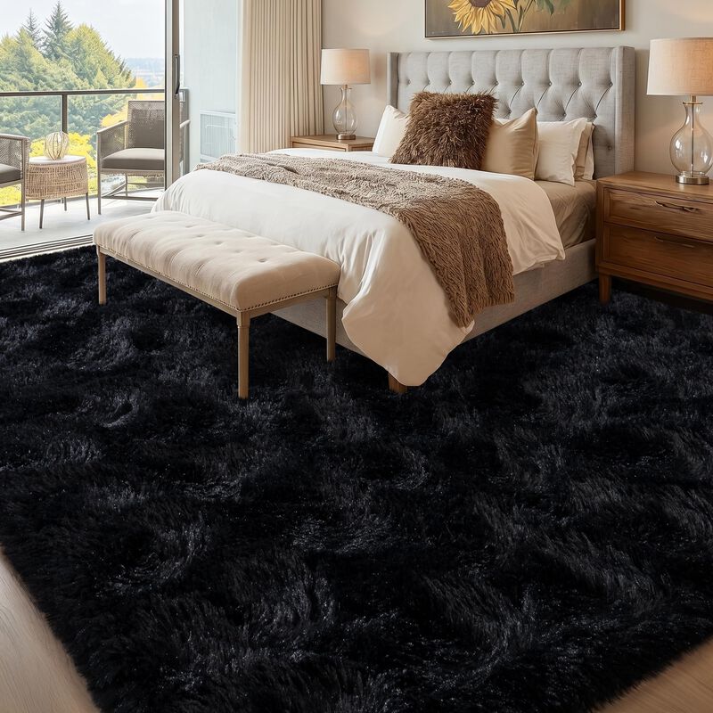 Alfombra Mugorn 91 cm &times; 152 cm &ndash; Alfombra Negra... image number null