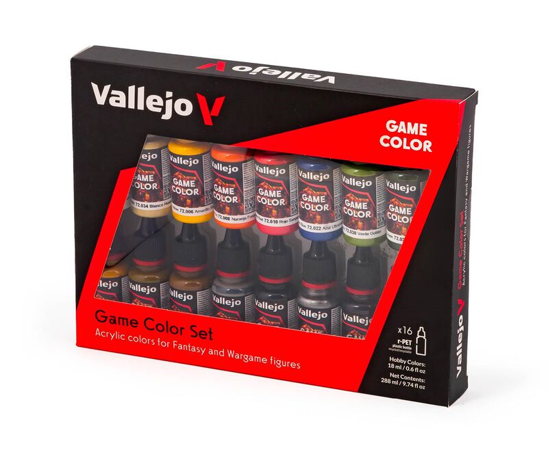 Set De Pintura Acr&iacute;lica Vallejo De 16 Colores P... image number null
