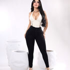 Jeans Negros El&aacute;stico Super Skinny Mujer Tiro Alto