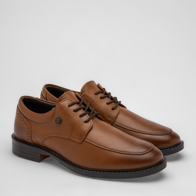 Audaz Zapato Casual De Piel Para Ni&ntilde;o Camel Cod... image number null