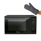 COMBO Microondas PANASONIC  NN-SB636BRUH INVERTER de 36 Litros (1.3ft&sup3; / 1100W) Color Negro + Guante de Cocina.