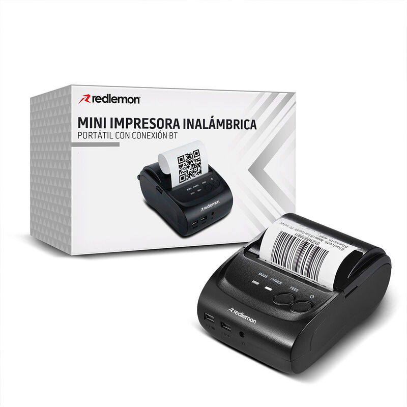 Mini Impresora T&eacute;rmica Port&aacute;til Bluetooth, Inal... image number null