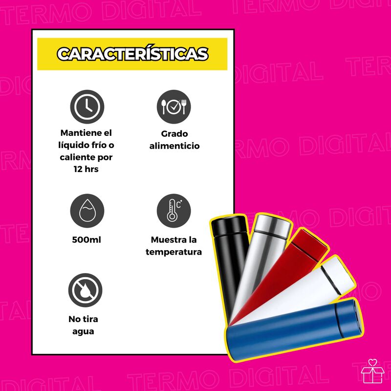Termo Inteligente Digital Lector De Temperatura... image number null