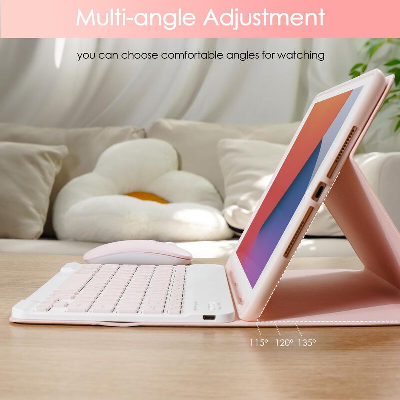 Funda De Teclado Nyee Para Ipad 9, 8, 7 &ordf; Gener... image number null