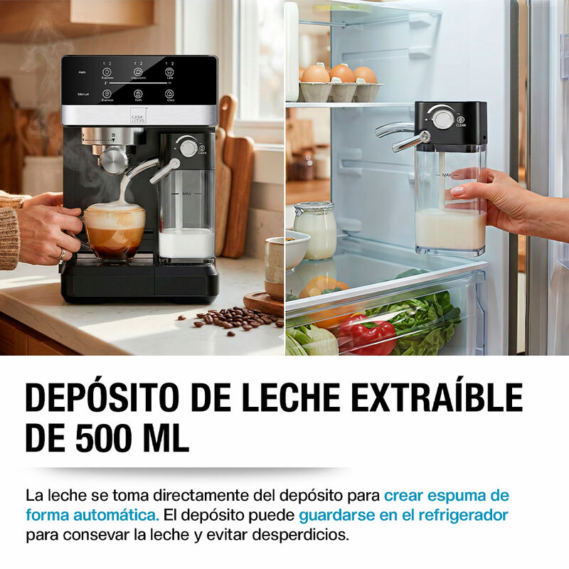 Cafetera para Espresso Capuchino Latte Automati... image number null