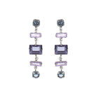 Aretes De Plata 925 Con Zirconias De Colores