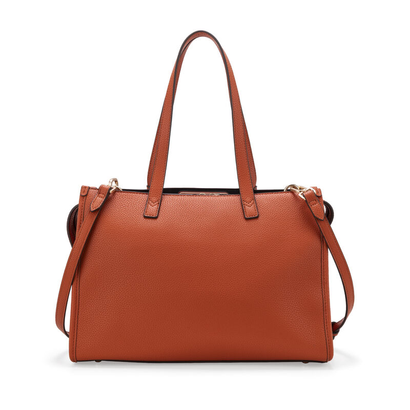 Bolsa Satchel Grande Con Herraje Color Naranja image number null