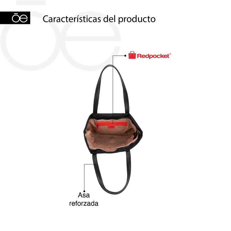 Bolsa Tote Grande Con Herraje De Monograma Colo... image number null
