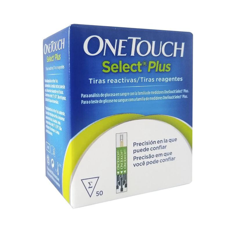 Tiras Reactiv One Touch Select Plus 50 Tiras image number null