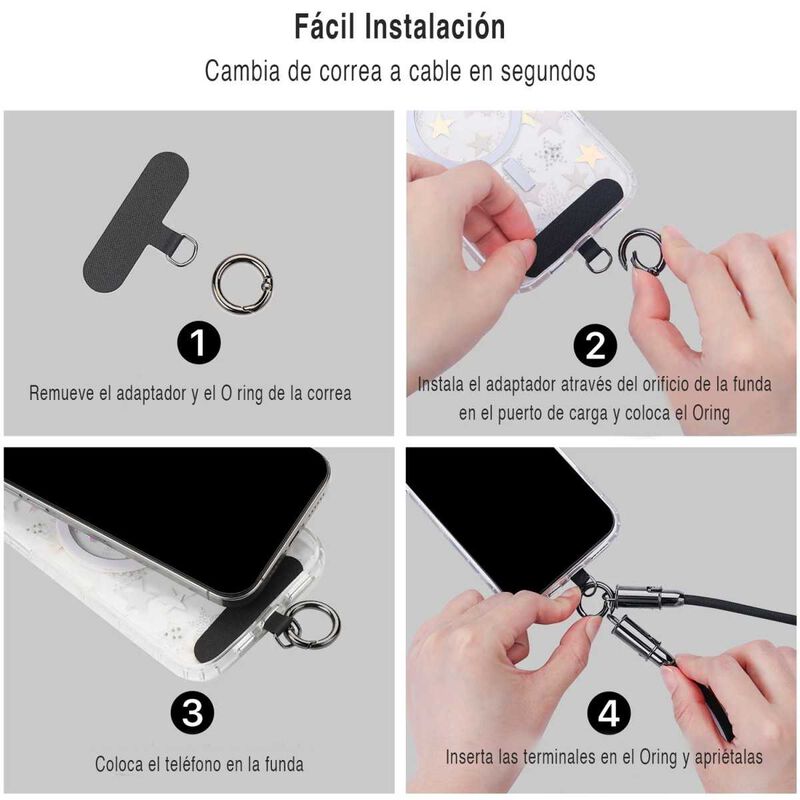 Cable Datos Correa Mybat 2en1 Usb-c A Usb-c 60w... image number null