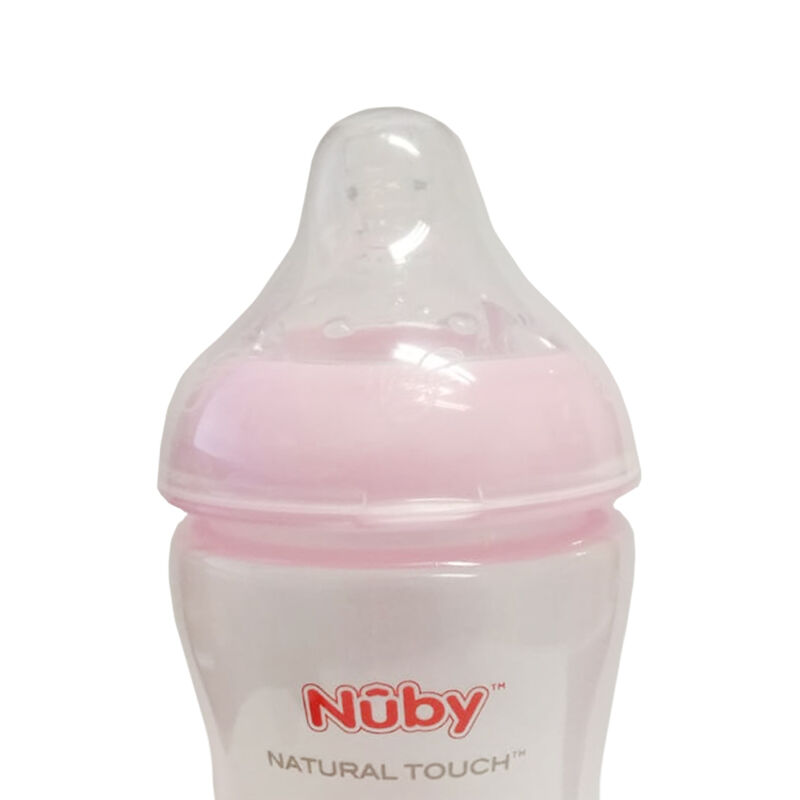 Biber&oacute;n Nuby Comfort Ancho 9oz Rosa image number null