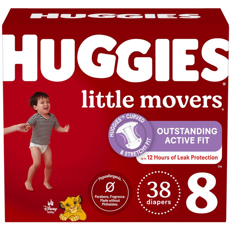 Pa&ntilde;ales Huggies Little Movers Talla 8 (21+ Kg) ... image number null