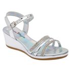 Dianne Monzetti Zapato de graduación para niña plata