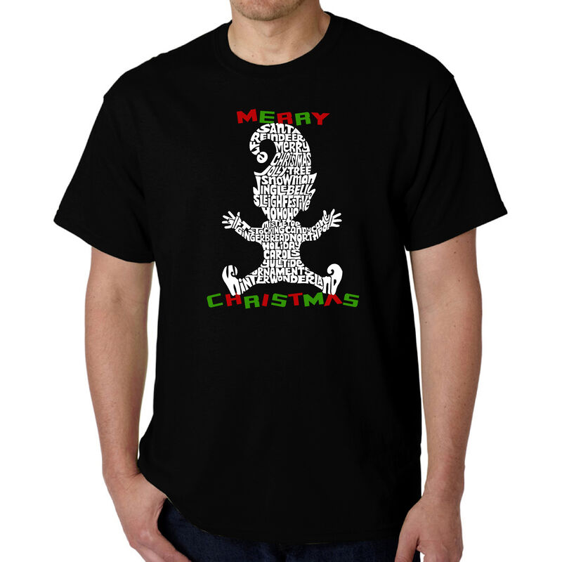 Camiseta Word Art Para Hombre - Elfo Navide&ntilde;o -... image number null