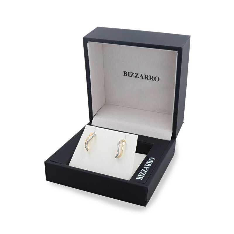 Aretes De Oro 10k Con Zirconias | Bizzarro image number null