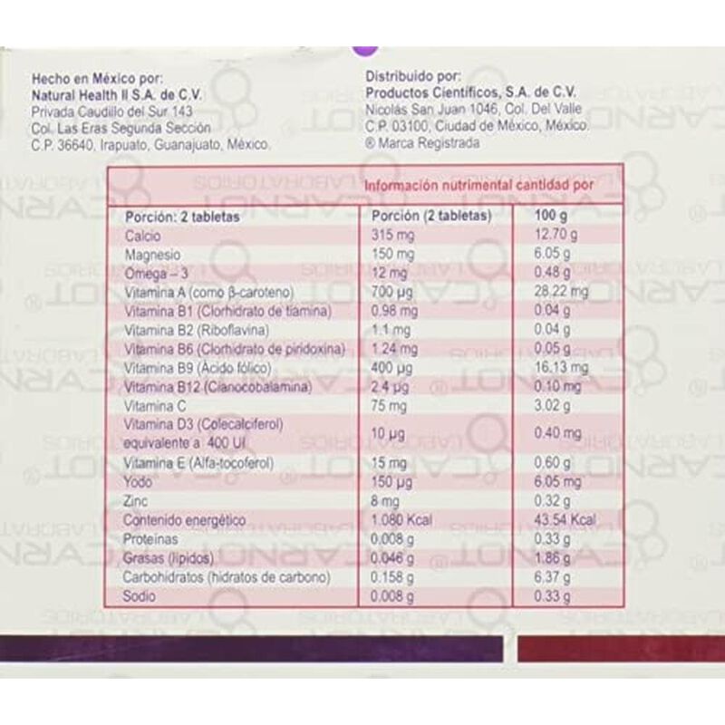 Dotavit Fem Suplemento Alimenticio 60 Tabletas image number null