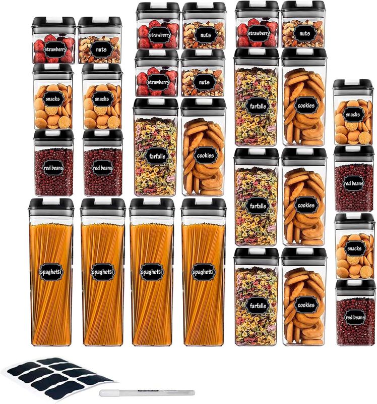 Juego de 28 Recipientes Herm&eacute;ticos para Aliment... image number null