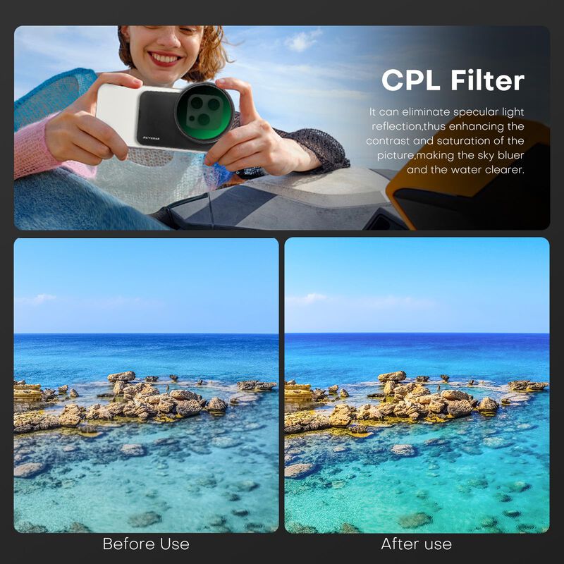 Filtro De Lente De C&aacute;mara Reygeak Cpl 67 Mm Par... image number null