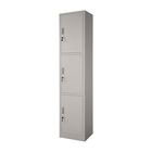 Locker Met&aacute;lico 1 A 3 Puertas Casilleros Chapa 38.5x34x180cm Gris Gutstark