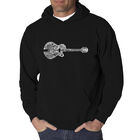 Sudadera Con Capucha Word Art Para Hombre - Guitarra Country - Negro
