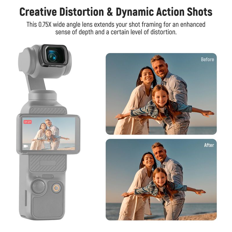 Lente Gran Angular Neewer Ls-45 0.75x Para Dji ... image number null