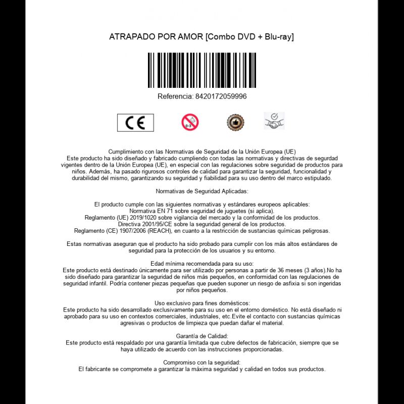 Atrapado Por Amor [combo Dvd + Blu-ray] image number null