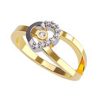 Anillo de Compromiso en Oro Amarillo 10K con Circonia -  Talla:7.5/ FJ671-10Y-CZ-75