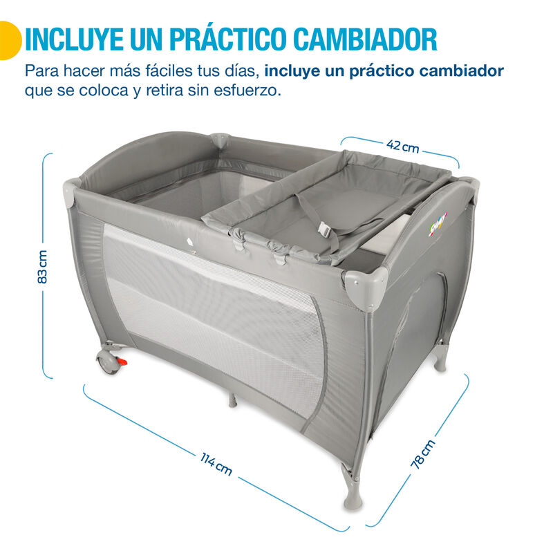 Cuna Viajera Plegable con Cambiador image number null