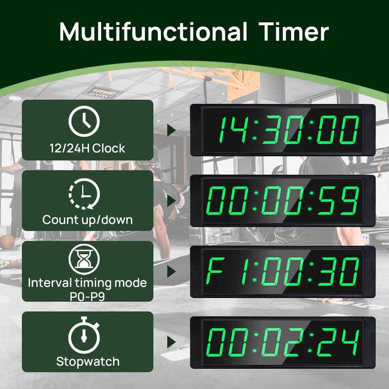 Reloj De Gimnasio Timer Yz Con Cron&oacute;metro Remot... image number null