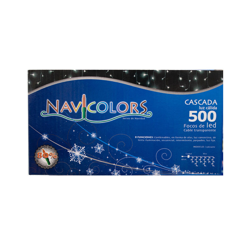Serie de luces led Calida Tipo Cascada 500 Led ... image number null
