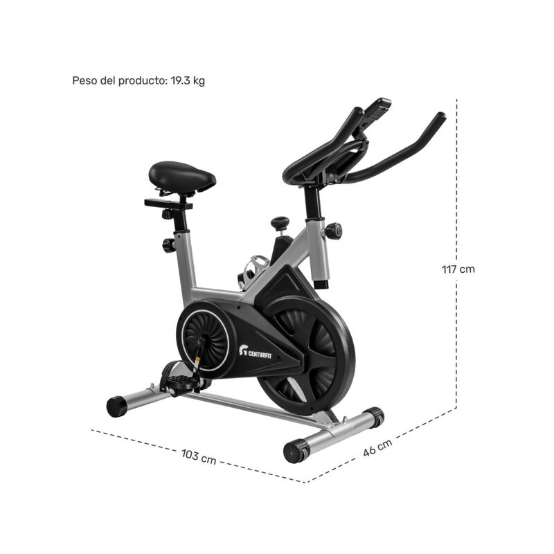 Bicicleta Fija Spinning Estatica 8kg Ejercicio ... image number null