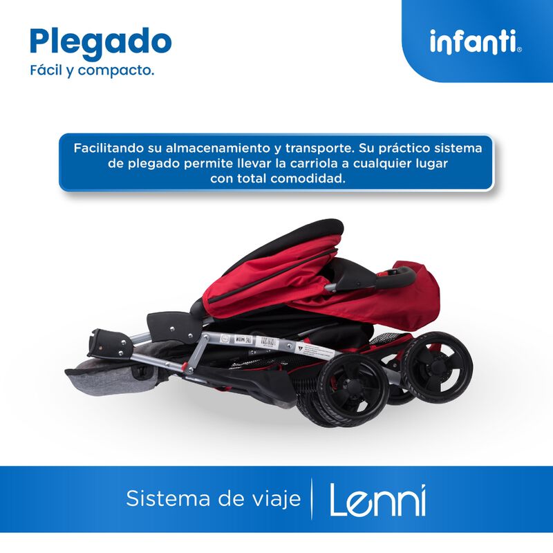Carriola Travel System Lenni Roja Hasta 15 kg C... image number null