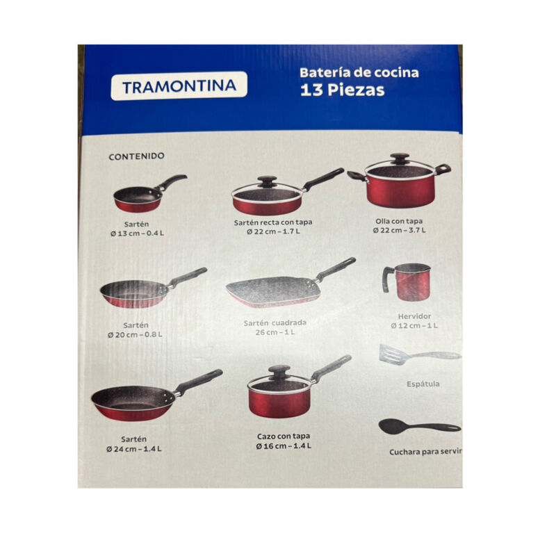 Bater&iacute;a de Cocina Tramontina 27899/483 13 Pzas ... image number null