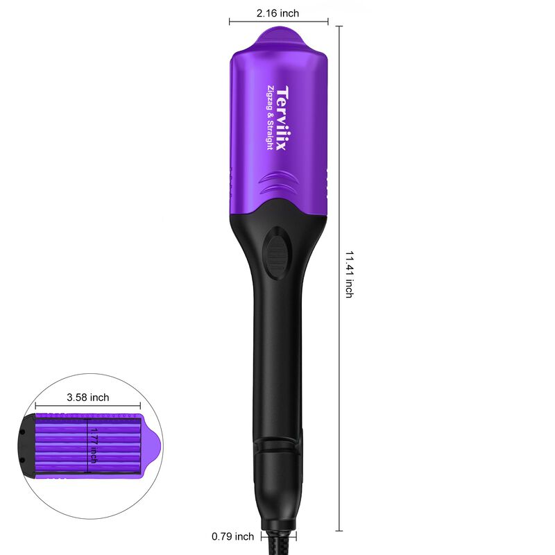 Hair Crimper Terviiix Plancha De Pelo Con 4 Pla... image number null