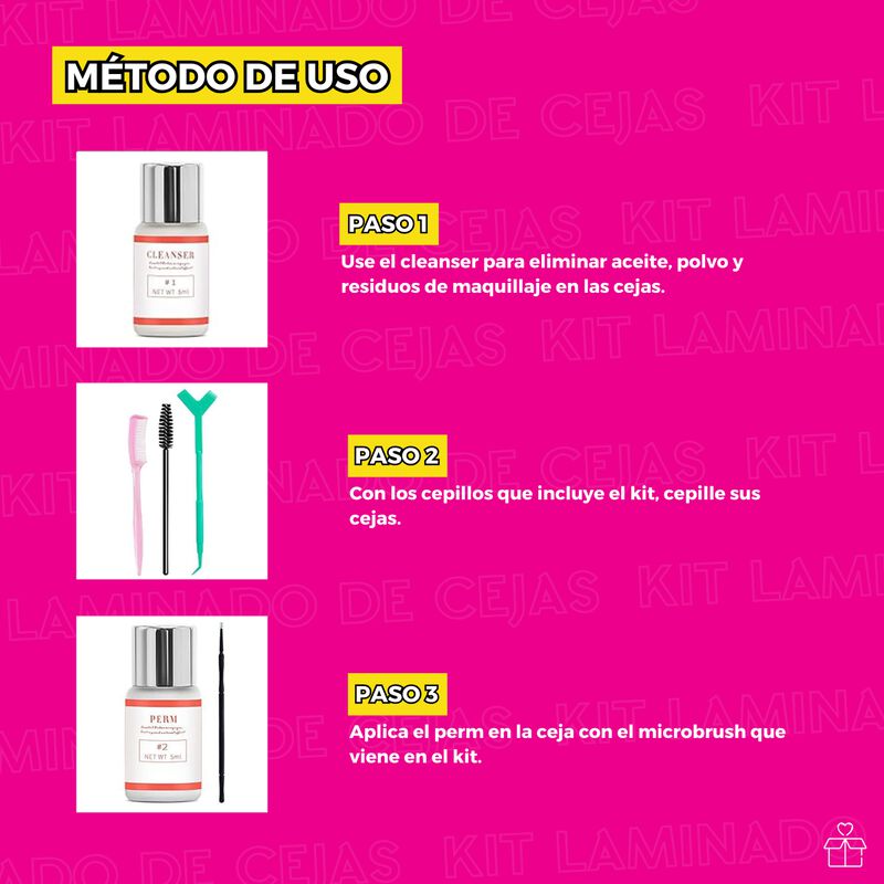 Kit Planchado de Cejas Laminado Profesional Las... image number null