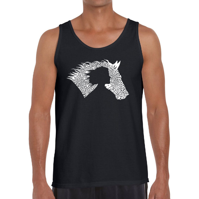 Tank Top Word Art Para Hombre - Ni&ntilde;a y Caballo ... image number null