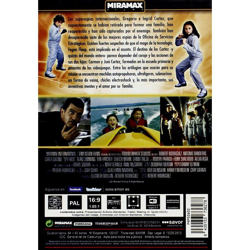 Ni&ntilde;os esp&iacute;as [DVD] (2001) image number null