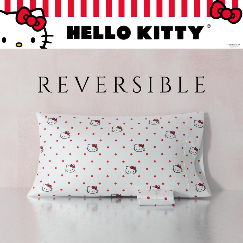 Funda De Almohada Hello Kitty Beauty, Sat&eacute;n Sed... image number null