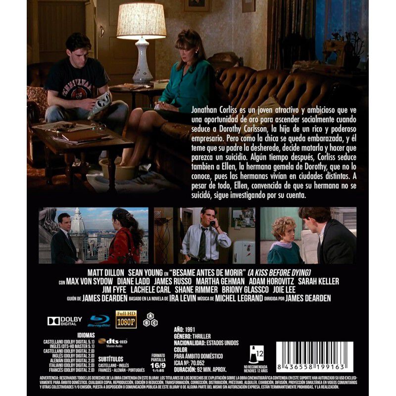B&eacute;same Antes De Morir [blu-ray] (1991) A Kiss B... image number null
