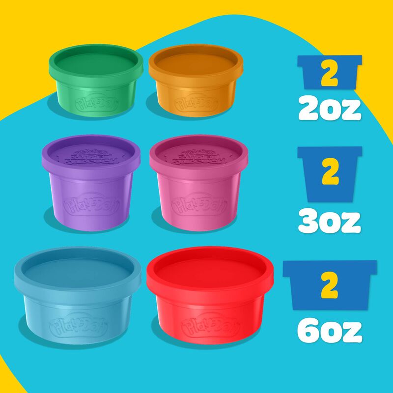 6 Compuestos Variados De Play-doh, Superel&aacute;stic... image number null